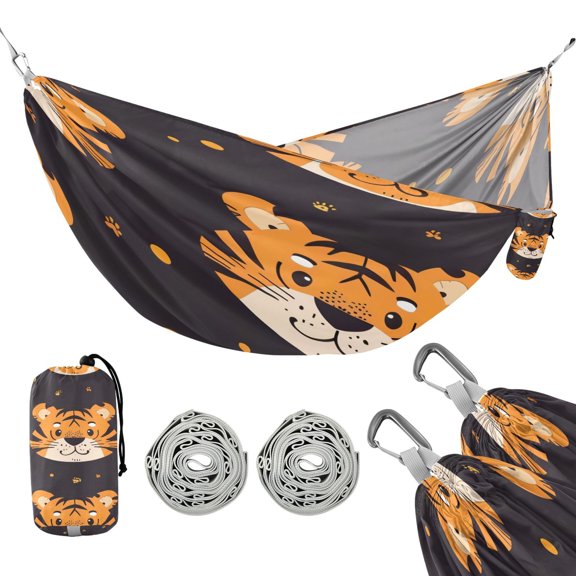 Hammock Camping Hammock Nylon Portable Hammock Travel Camping Hammock Cartoon Tiger
