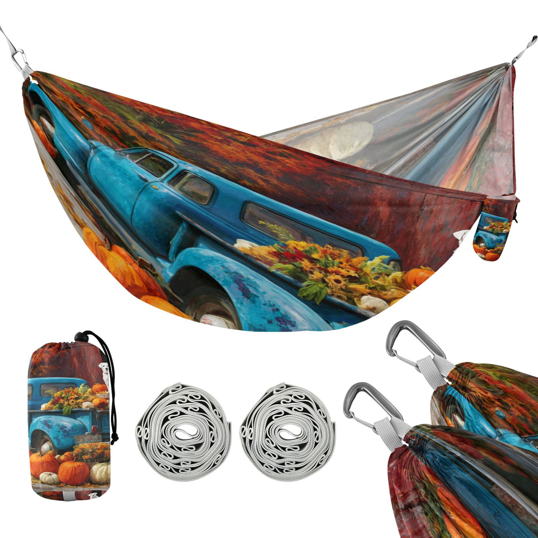 Hammock Camping Hammock Nylon Portable Hammock Travel Camping Hammock Classic Pumpkin Blue Truck