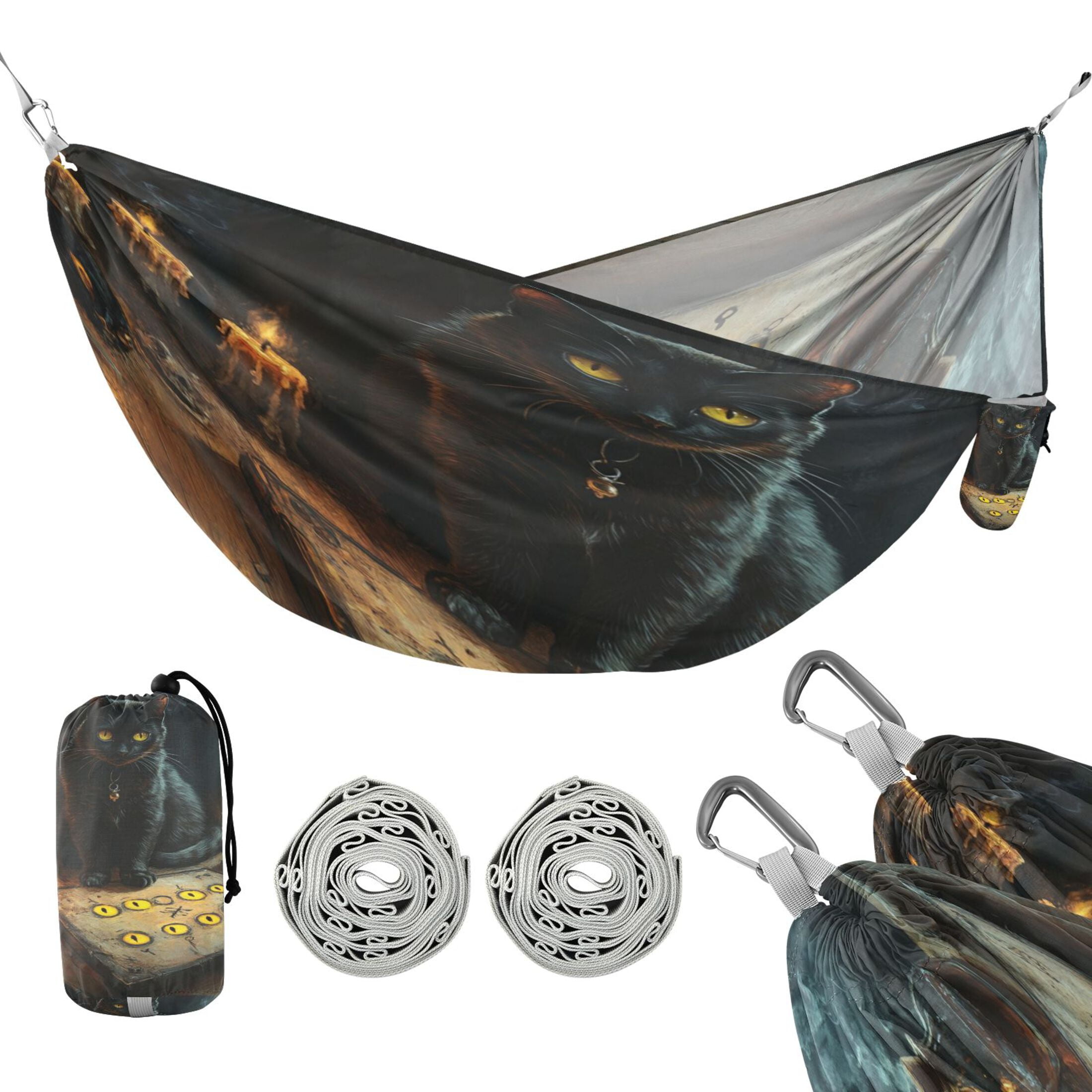 Hammock Camping Hammock Nylon Portable Hammock Travel Camping Hammock Classical Cat