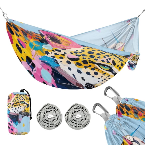 Hammock Camping Hammock Nylon Portable Hammock Travel Camping Hammock Colorful Cool Leopards