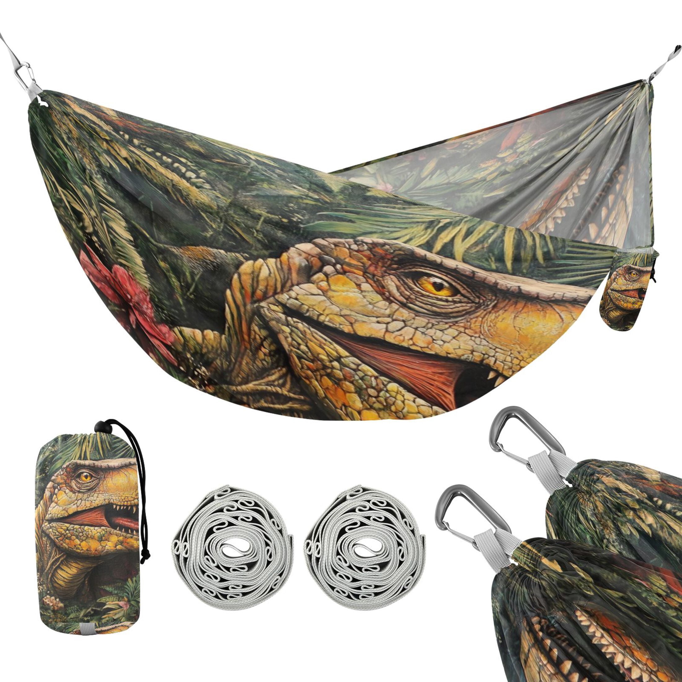 Hammock Camping Hammock Nylon Portable Hammock Travel Camping Hammock Cool Cartoon Dinosaur