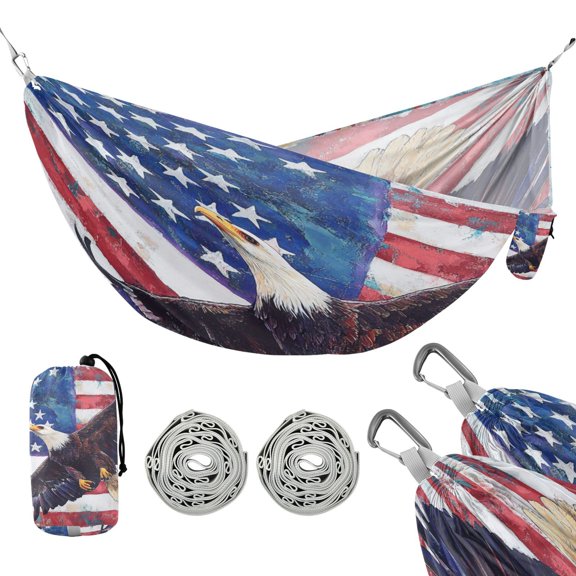 Hammock Camping Hammock Nylon Portable Hammock Travel Camping Hammock Cool Eagle Pattern