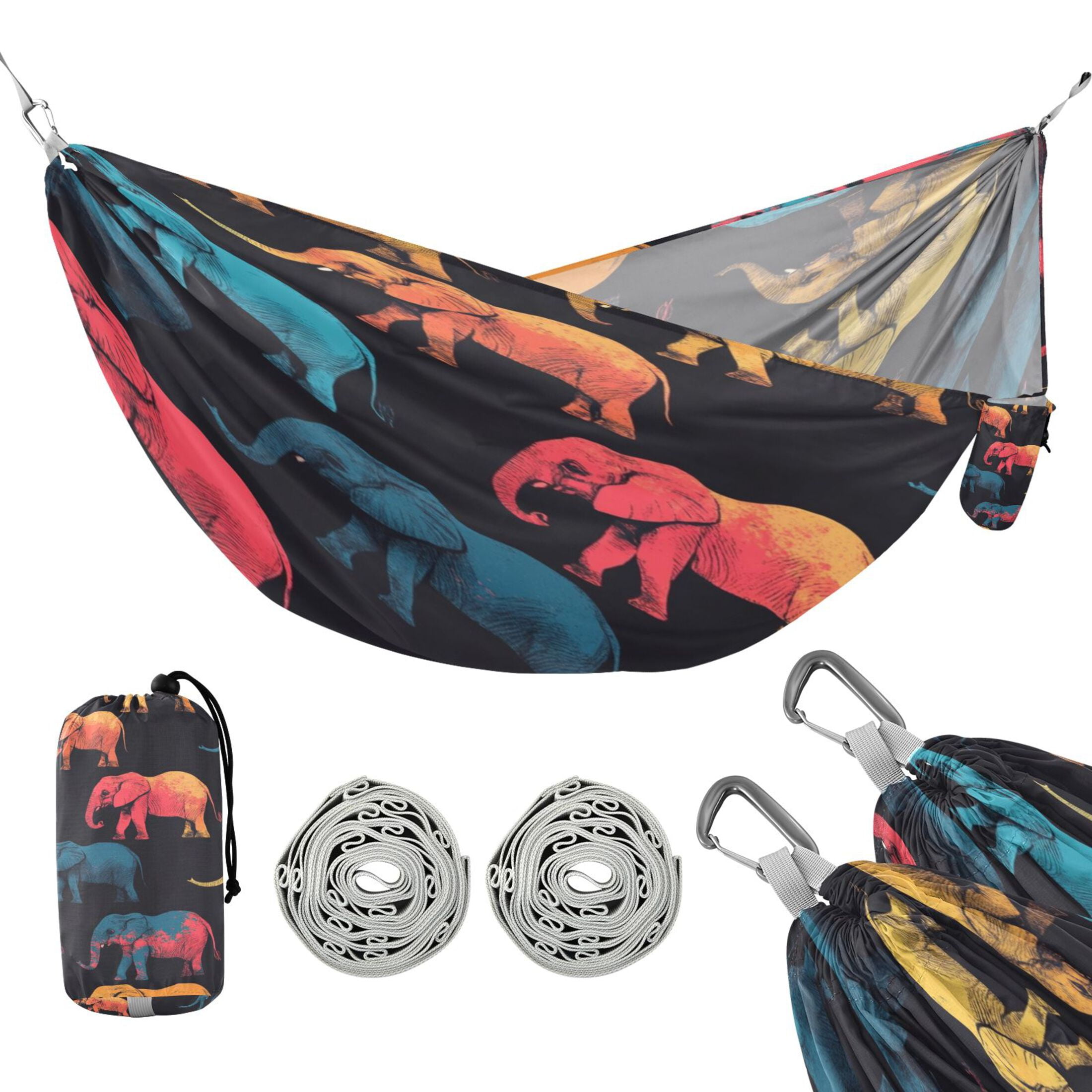 Hammock Camping Hammock Nylon Portable Hammock Travel Camping Hammock Cool Elephant