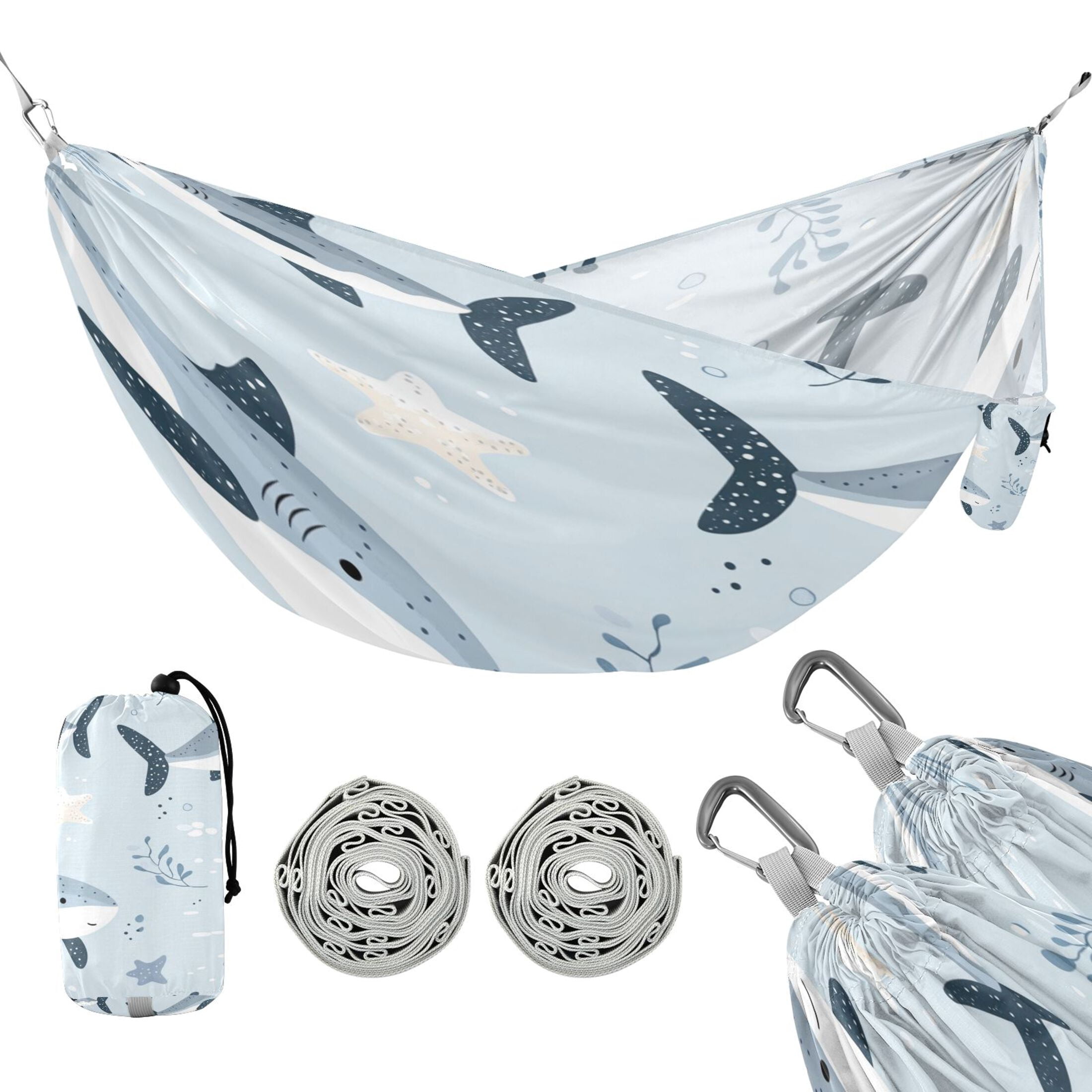 Hammock Camping Hammock Nylon Portable Hammock Travel Camping Hammock Cool Shark