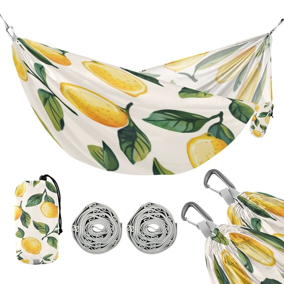 Hammock Camping Hammock Nylon Portable Hammock Travel Camping Hammock Cute Cartoon Lemon