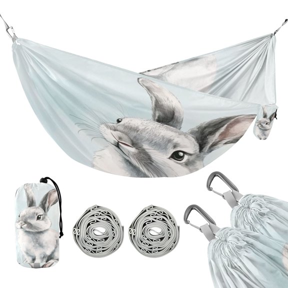 Hammock Camping Hammock Nylon Portable Hammock Travel Camping Hammock Cute Cartoon Rabbit Pattern