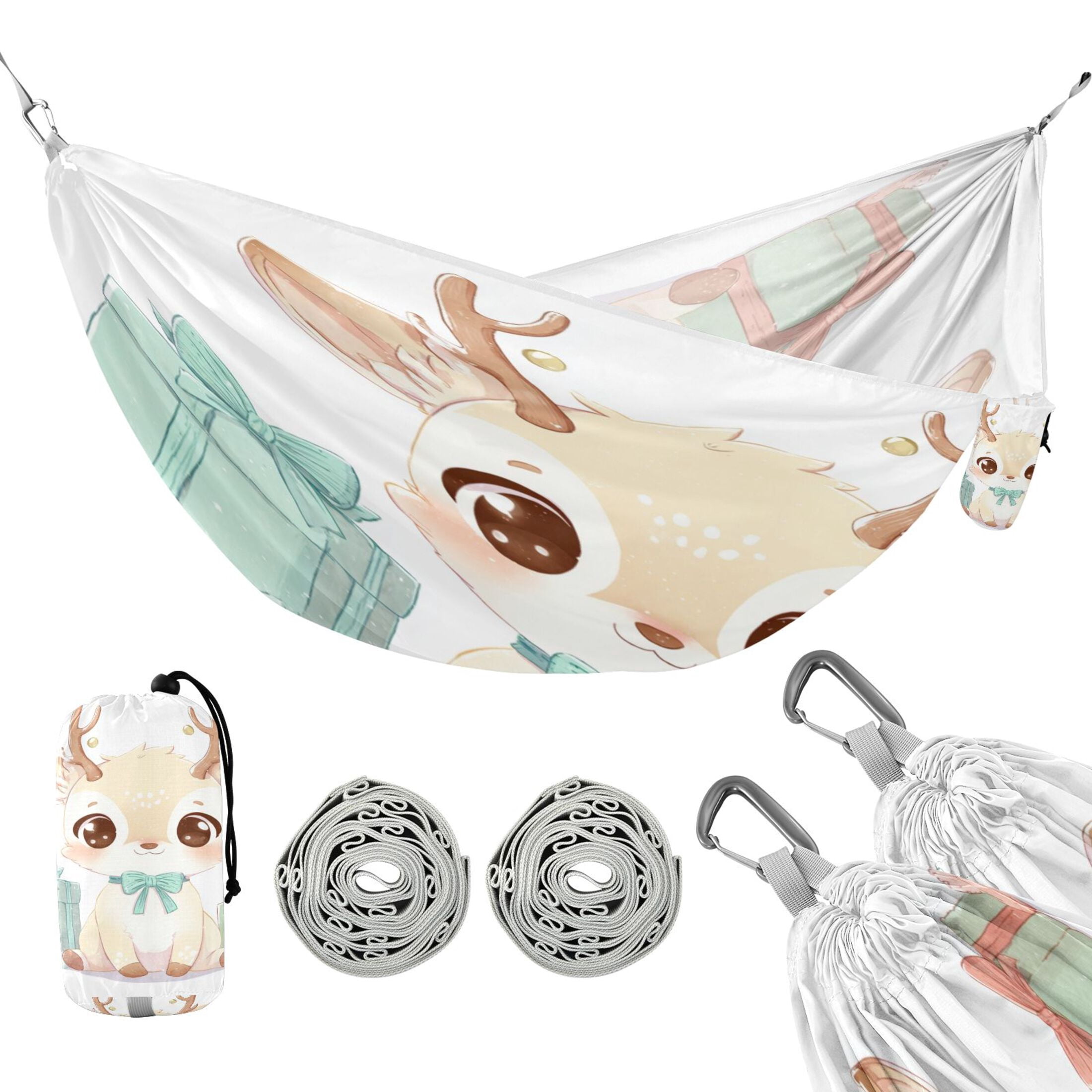 Hammock Camping Hammock Nylon Portable Hammock Travel Camping Hammock Cute Little Deer