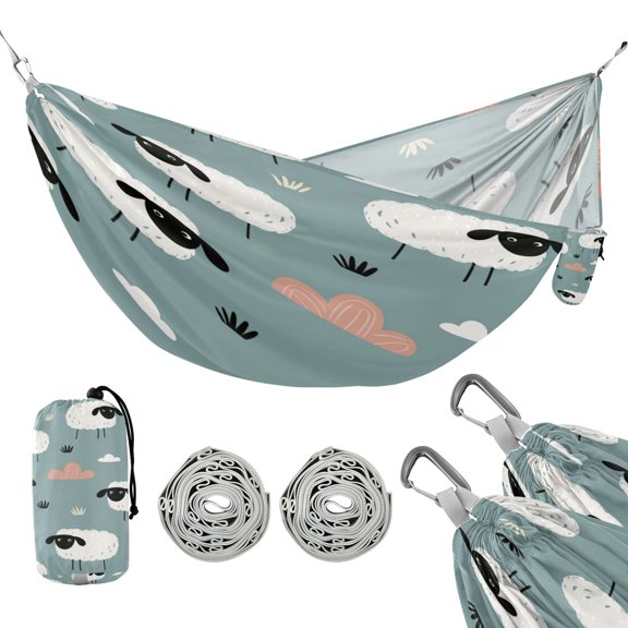 Hammock Camping Hammock Nylon Portable Hammock Travel Camping Hammock Cute Sheep Cloud Design