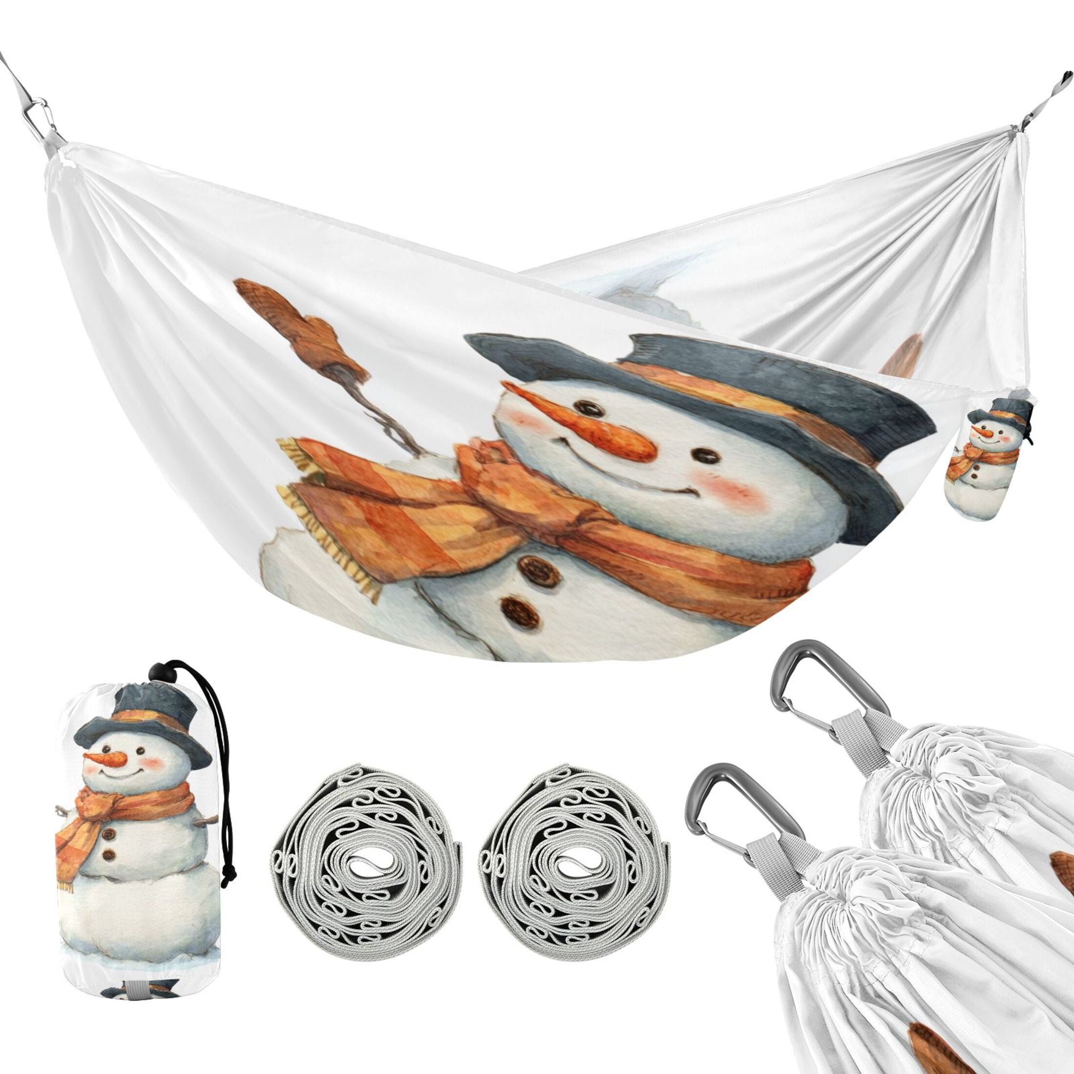 Hammock Camping Hammock Nylon Portable Hammock Travel Camping Hammock Cute Snowman