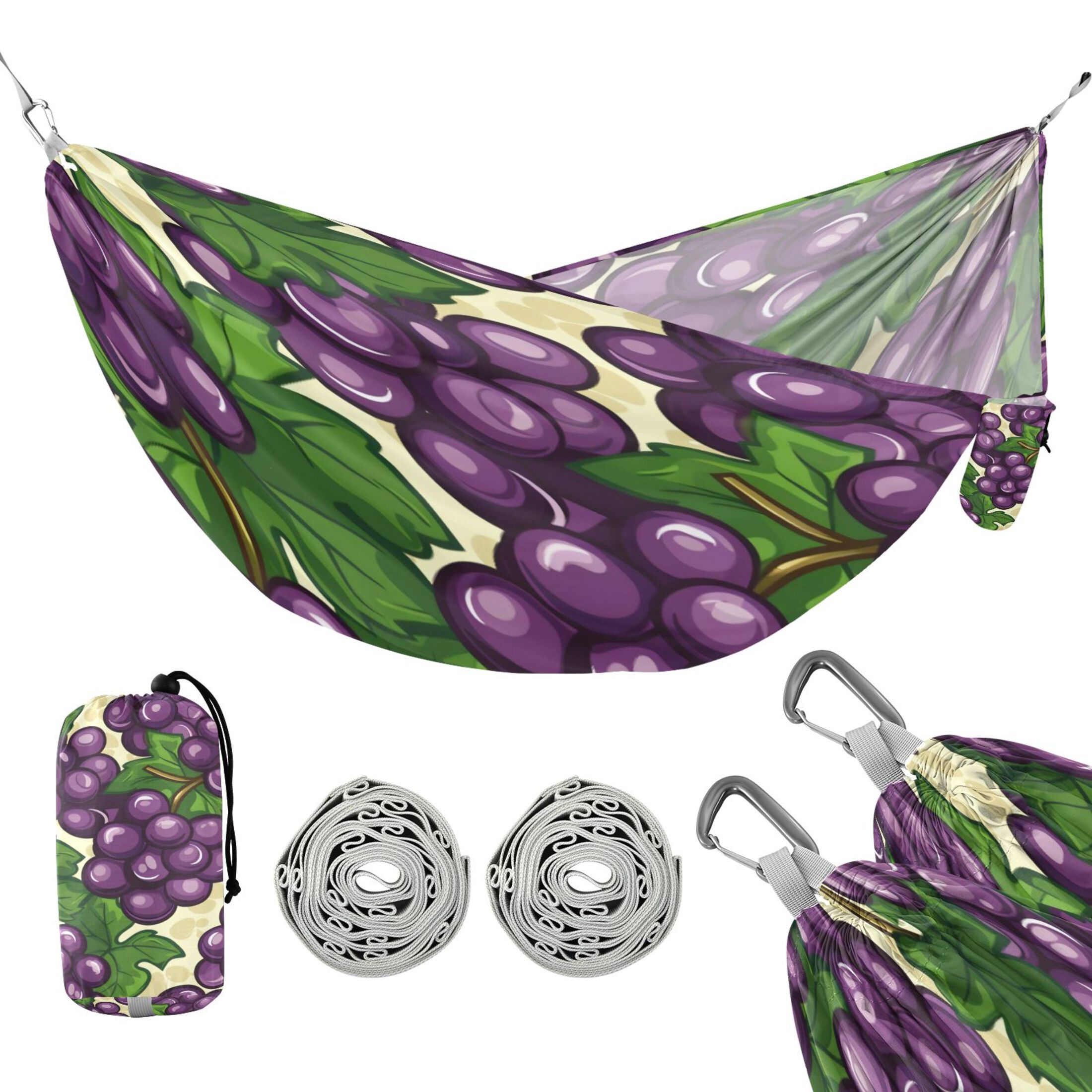 Hammock Camping Hammock Nylon Portable Hammock Travel Camping Hammock Dark Purple Grape