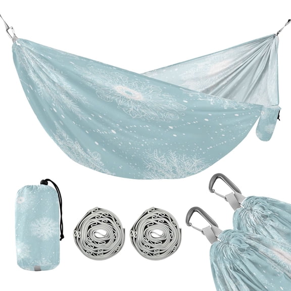 Hammock Camping Hammock Nylon Portable Hammock Travel Camping Hammock Delicate Snowflakes