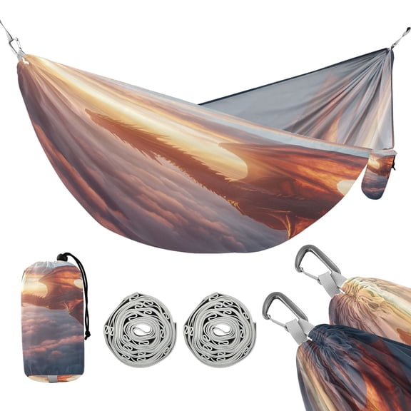 Hammock Camping Hammock Nylon Portable Hammock Travel Camping Hammock Flying Dragon in The Sky