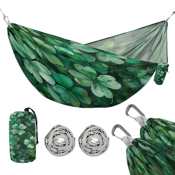 Hammock Camping Hammock Nylon Portable Hammock Travel Camping Hammock Four-leaf Clover