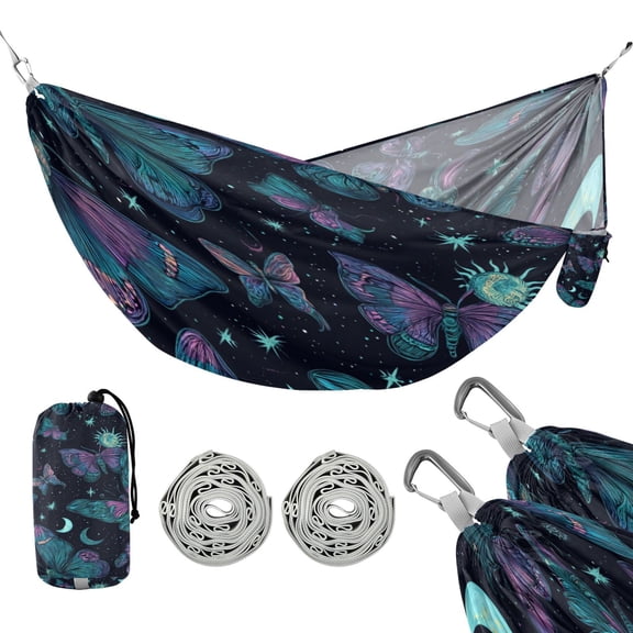 Hammock Camping Hammock Nylon Portable Hammock Travel Camping Hammock Green Butterfly