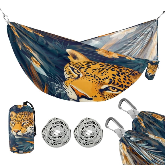 Hammock Camping Hammock Nylon Portable Hammock Travel Camping Hammock Jungle Cartoon Leopard Pattern
