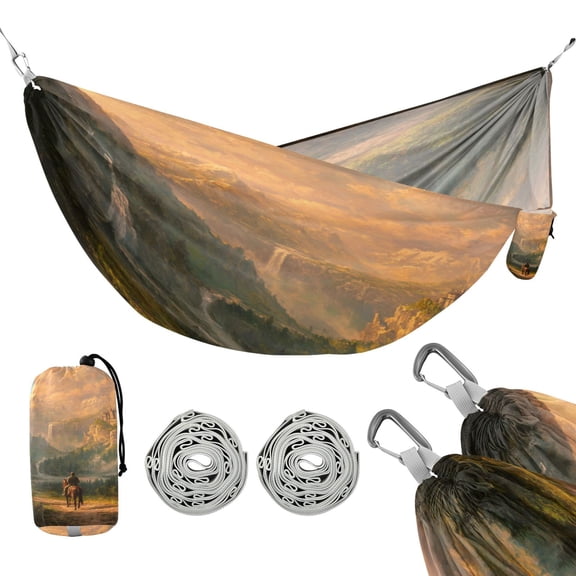 Hammock Camping Hammock Nylon Portable Hammock Travel Camping Hammock Knight Horseback Mountain Road