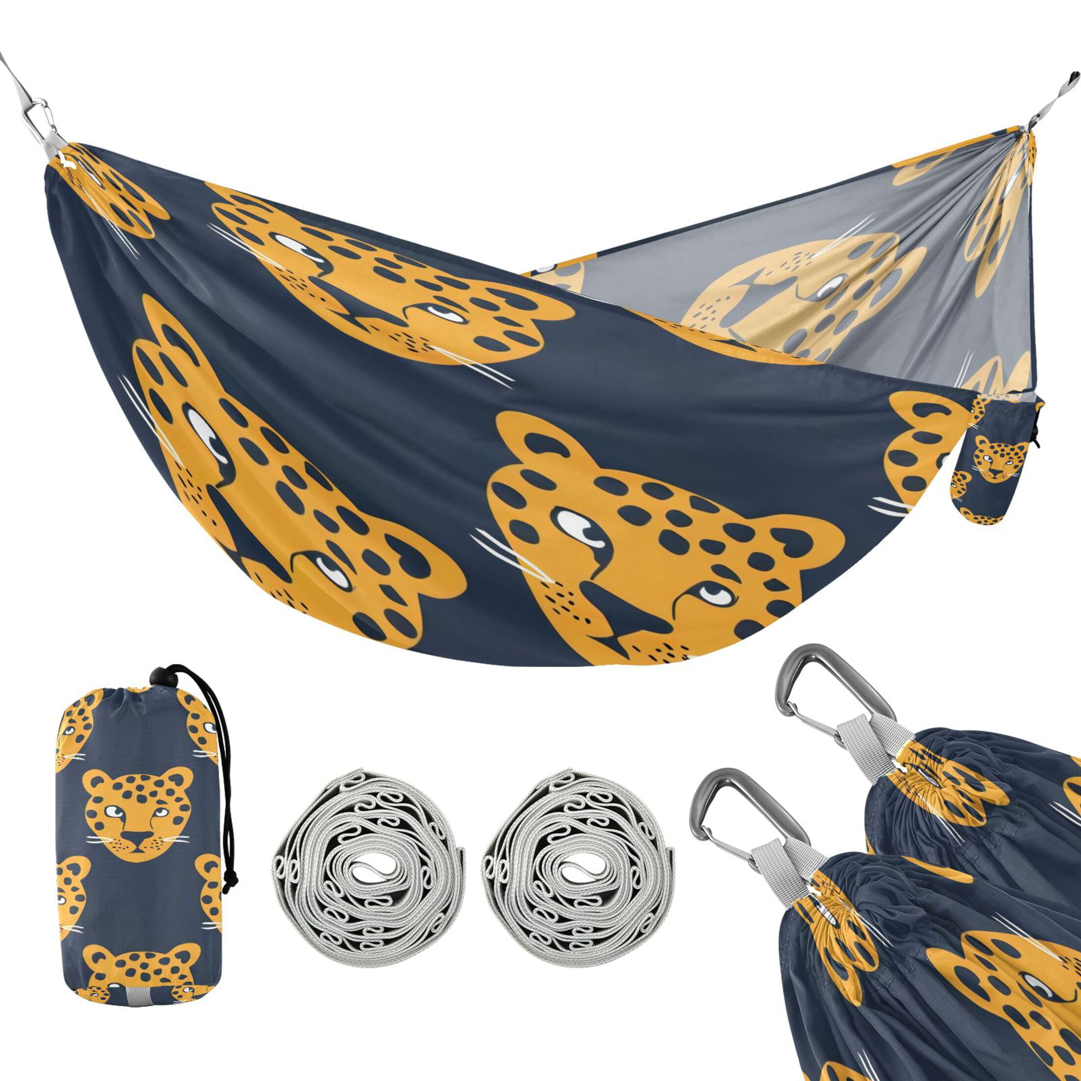 Hammock Camping Hammock Nylon Portable Hammock Travel Camping Hammock Leopard