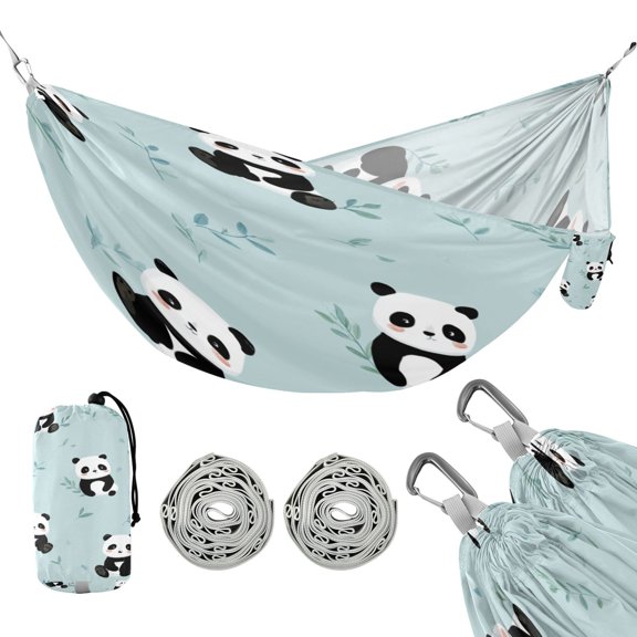 Hammock Camping Hammock Nylon Portable Hammock Travel Camping Hammock Light Blue Panda Car