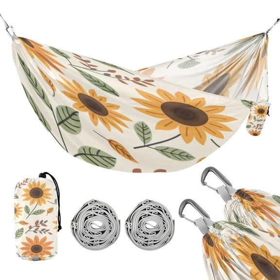 Hammock Camping Hammock Nylon Portable Hammock Travel Camping Hammock Lovely Sunflower Seamless