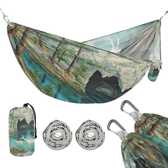 Hammock Camping Hammock Nylon Portable Hammock Travel Camping Hammock Mountain Deer
