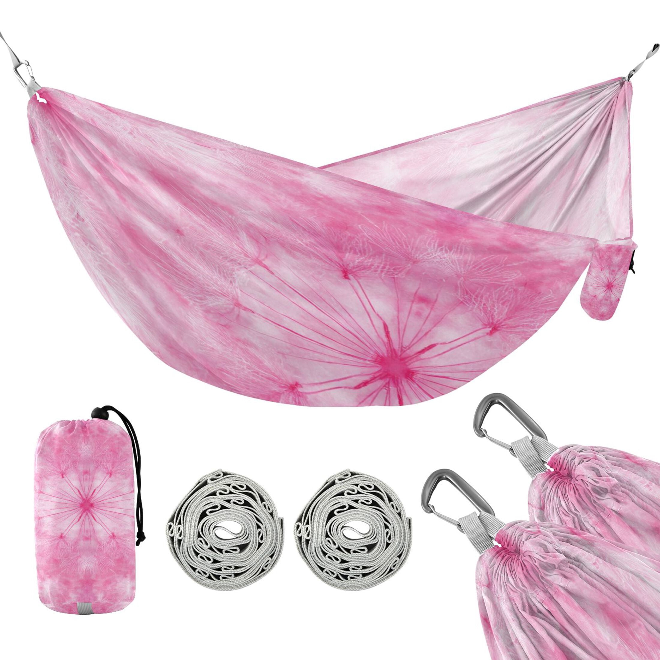 Hammock Camping Hammock Nylon Portable Hammock Travel Camping Hammock Pink Dandelion