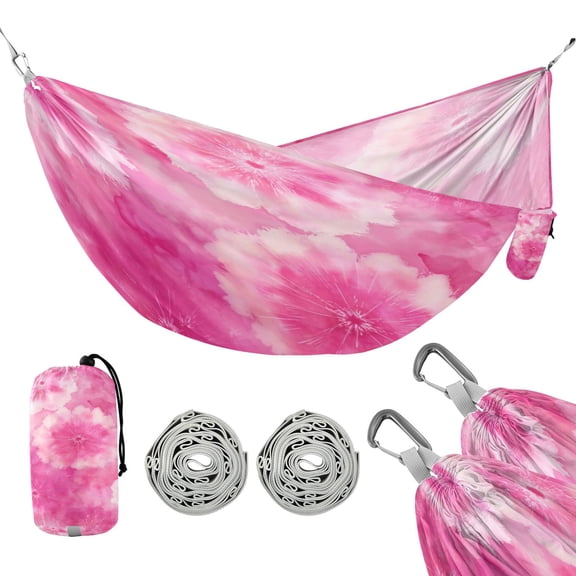 Hammock Camping Hammock Nylon Portable Hammock Travel Camping Hammock Pink Pattern Beautiful