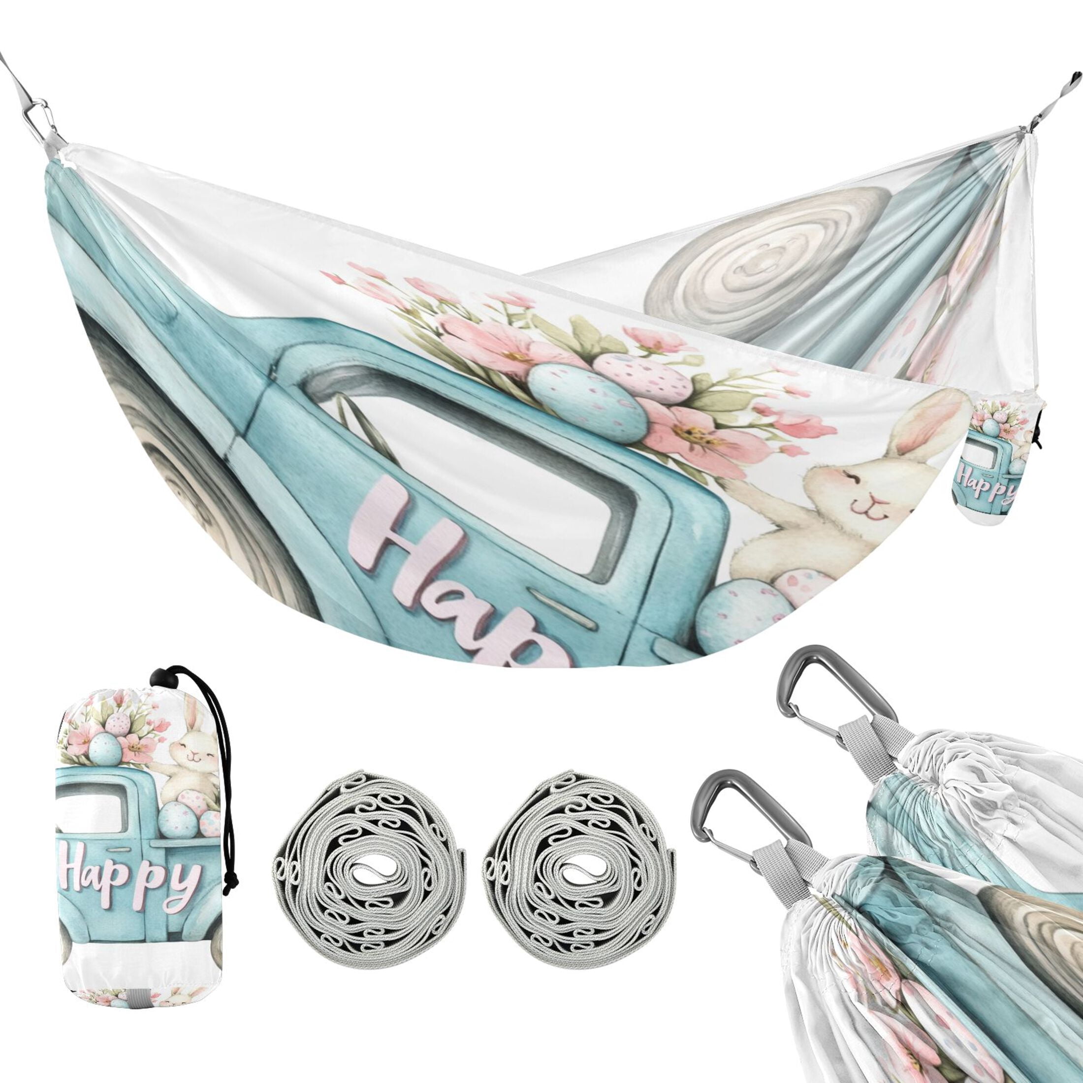 Hammock Camping Hammock Nylon Portable Hammock Travel Camping Hammock Pretty Easter Bunny
