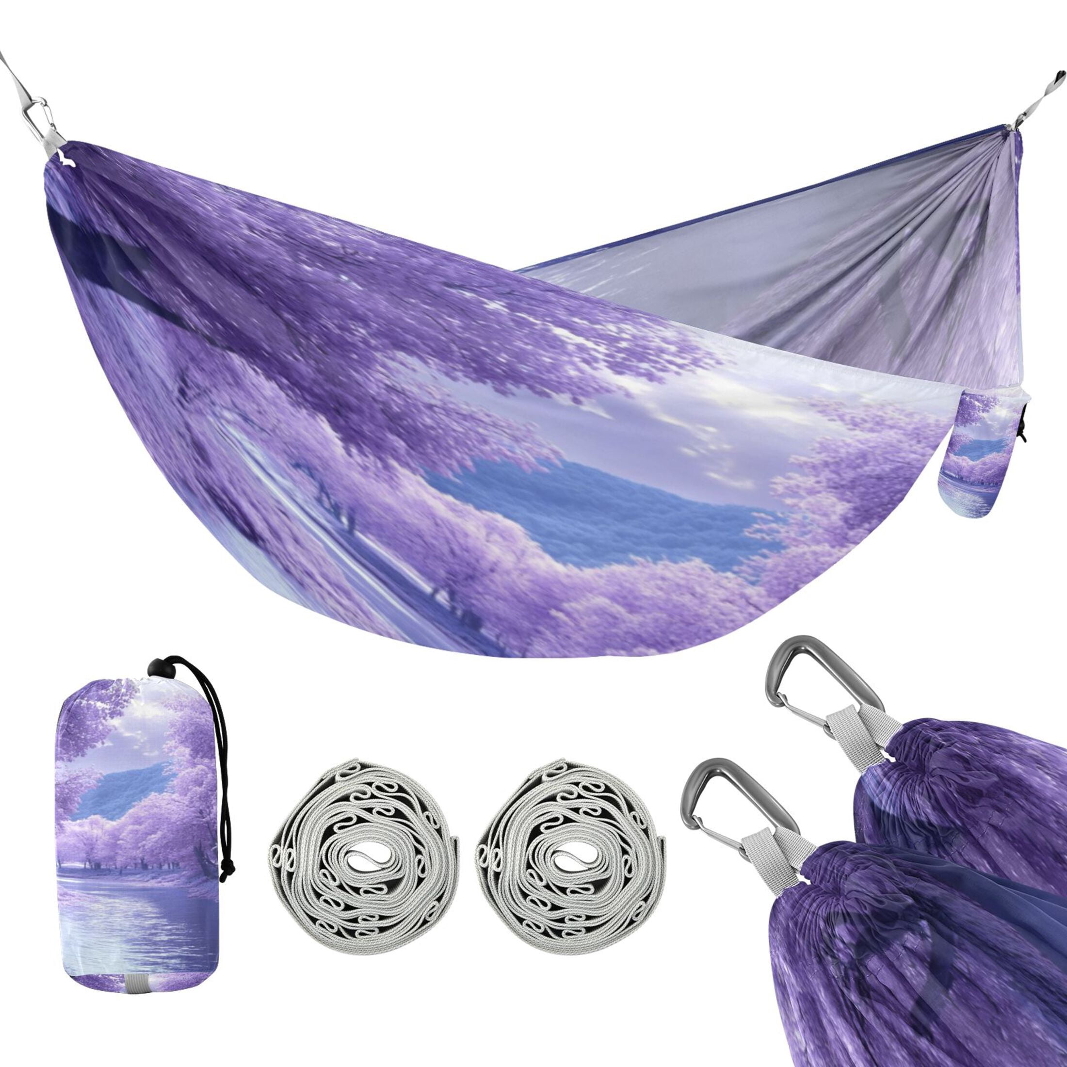 Hammock Camping Hammock Nylon Portable Hammock Travel Camping Hammock Purple River Picture
