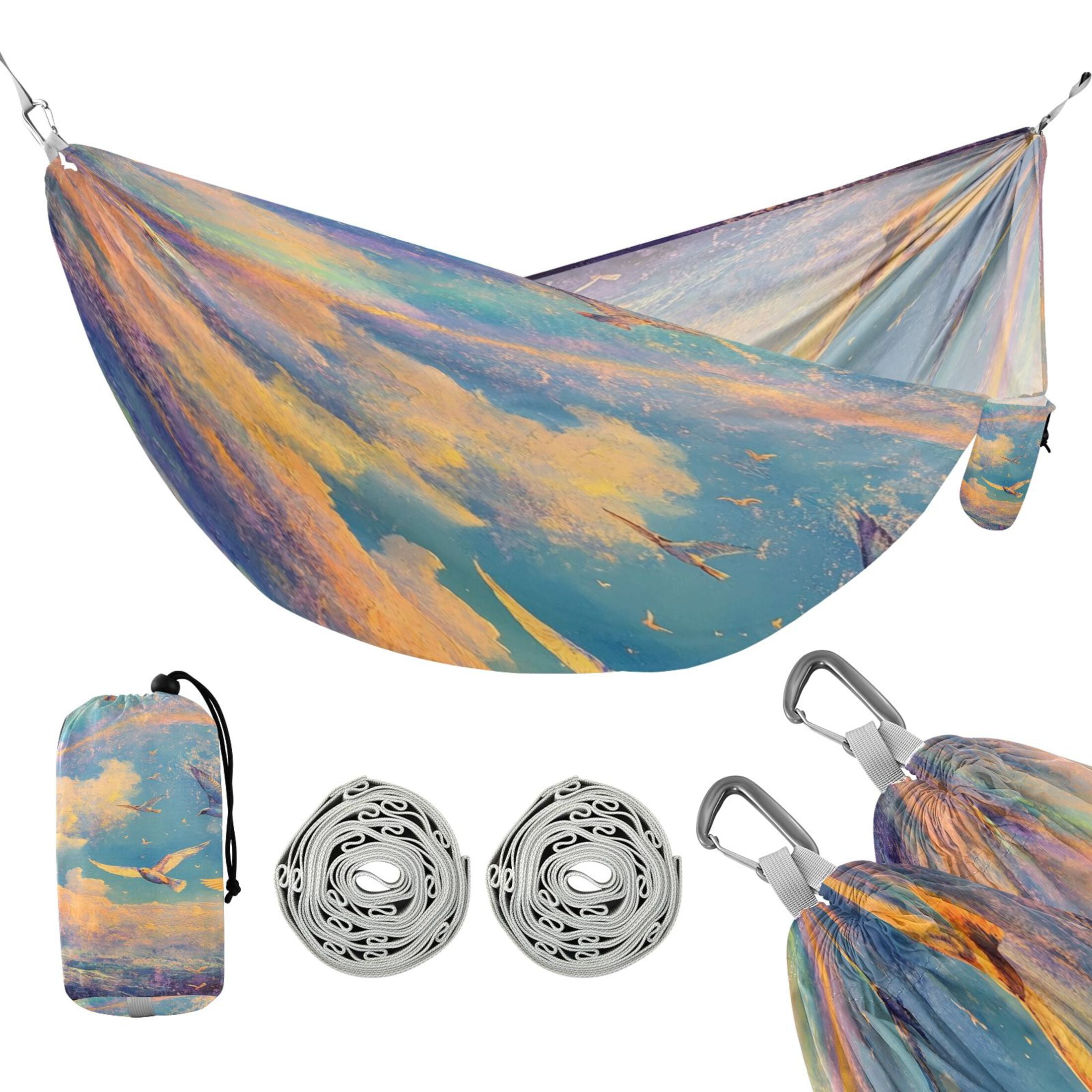 Hammock Camping Hammock Nylon Portable Hammock Travel Camping Hammock Sky Beautiful Dove