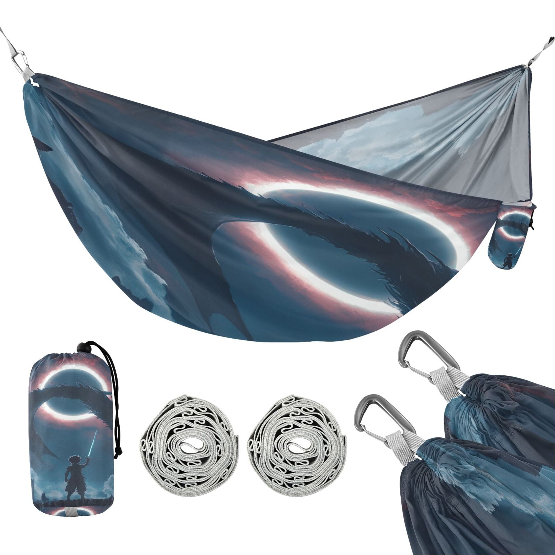 Hammock Camping Hammock Nylon Portable Hammock Travel Camping Hammock Slaying The Dragon