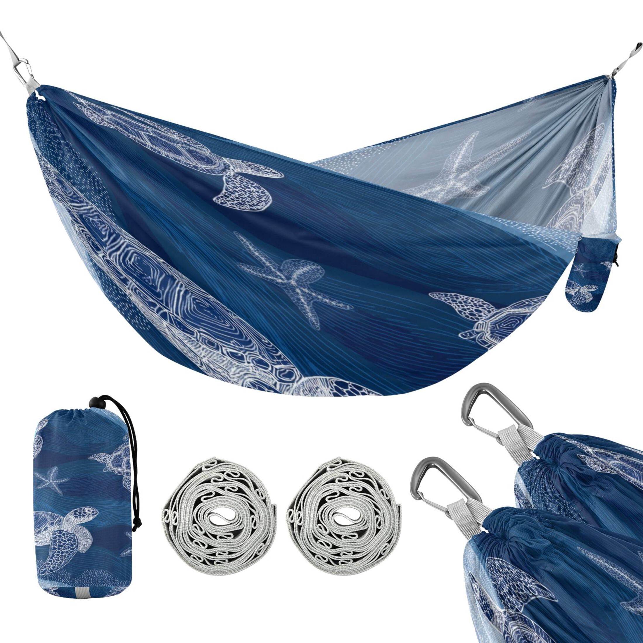 Hammock Camping Hammock Nylon Portable Hammock Travel Camping Hammock Turtle and Starfish