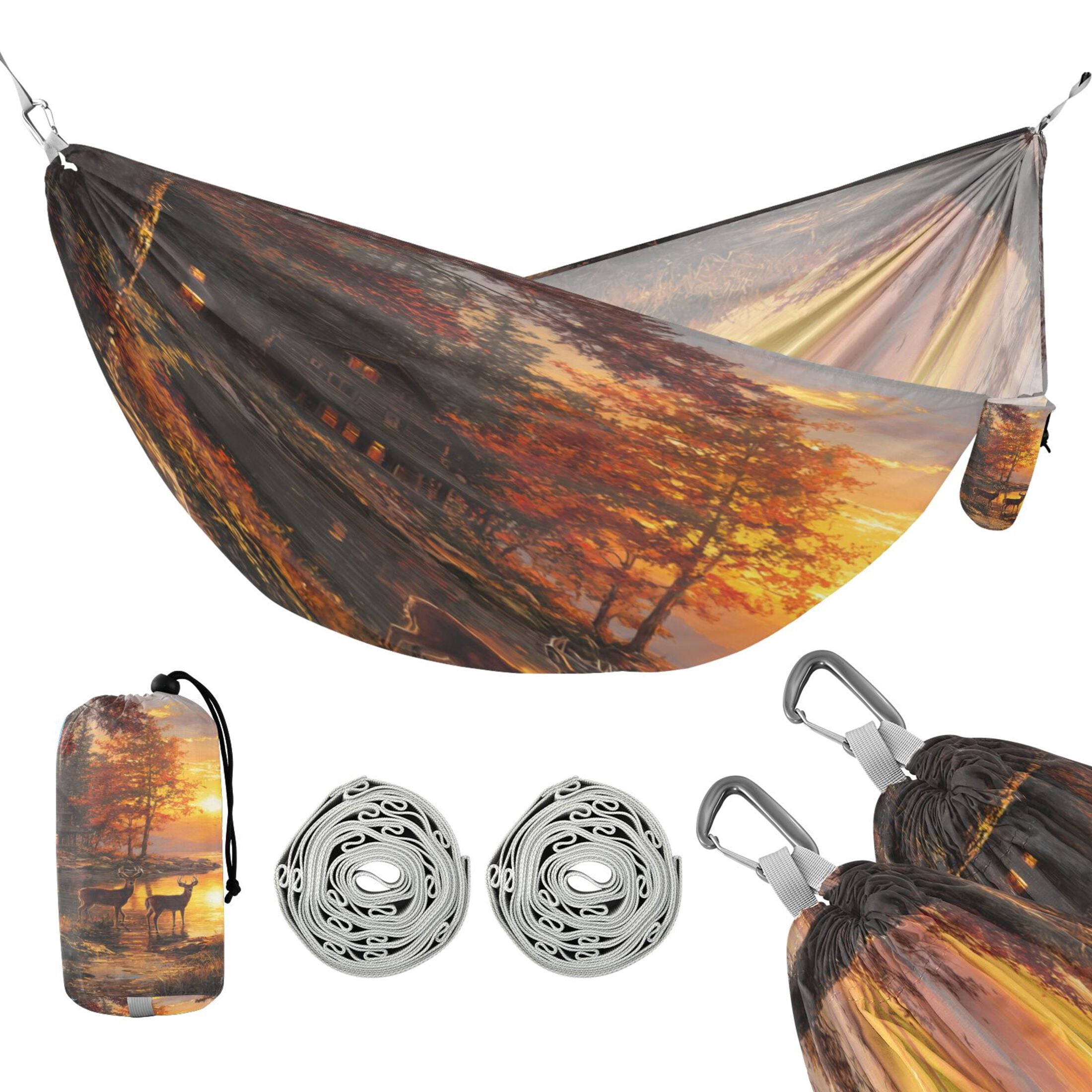 Hammock Camping Hammock Nylon Portable Hammock Travel Camping Hammock Two Deer Near Lake