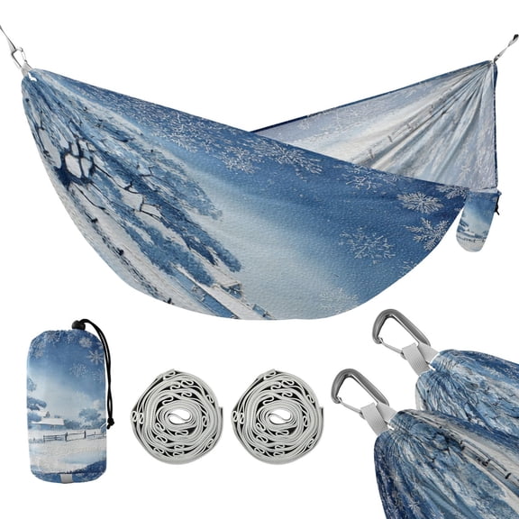 Hammock Camping Hammock Nylon Portable Hammock Travel Camping Hammock Winter Scene