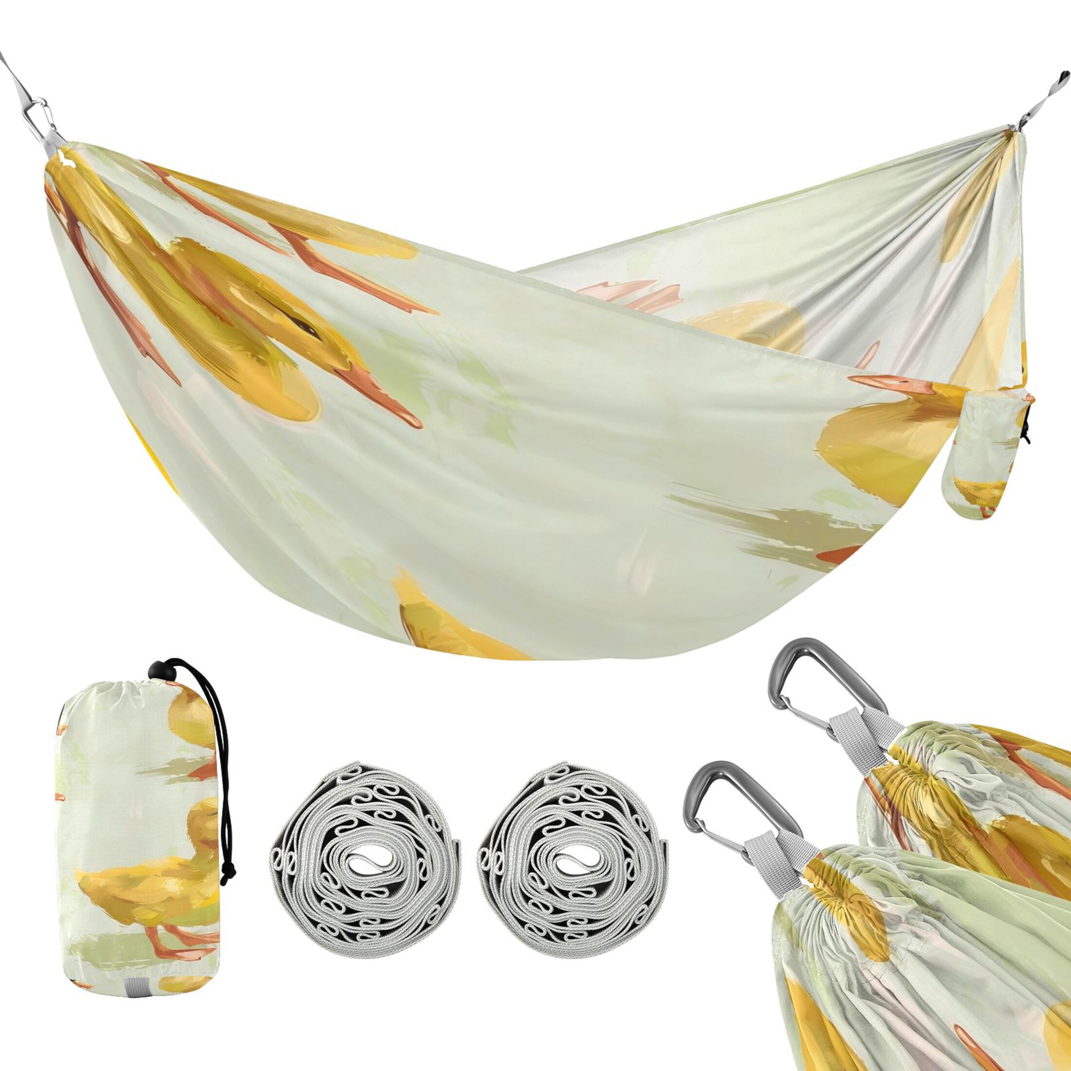 Hammock Camping Hammock Nylon Portable Hammock Travel Camping Hammock Yellow Duckling