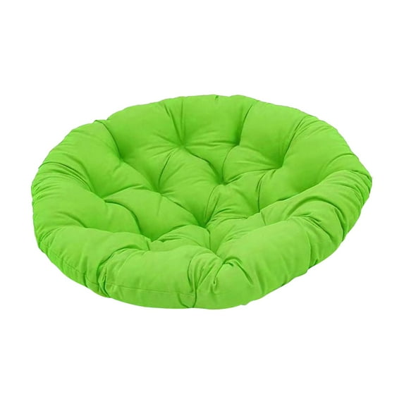 Hammock Chair with Cushion Egg Chair Cushion Replacement Hanging Bed Egg Chair Handmade Rocking Chairs Round Cushion for Home Garden Patio 60cmx60cm green