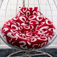 thumbnail image 1 of Hammock Chair Cushion With Zipper Soft Breathable Swing Hanging Seat Cushion Pillow Chair Pads Suitable For Basket Garden Patio-diameter:120cm(47inch)-AI, 1 of 5