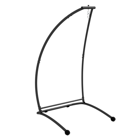 Hammock Chair Stand C Shape - Heavy Duty Metal Frame for Indoor/Outdoor Use - Black Swing Chair Hanger - 330lbs Capacity