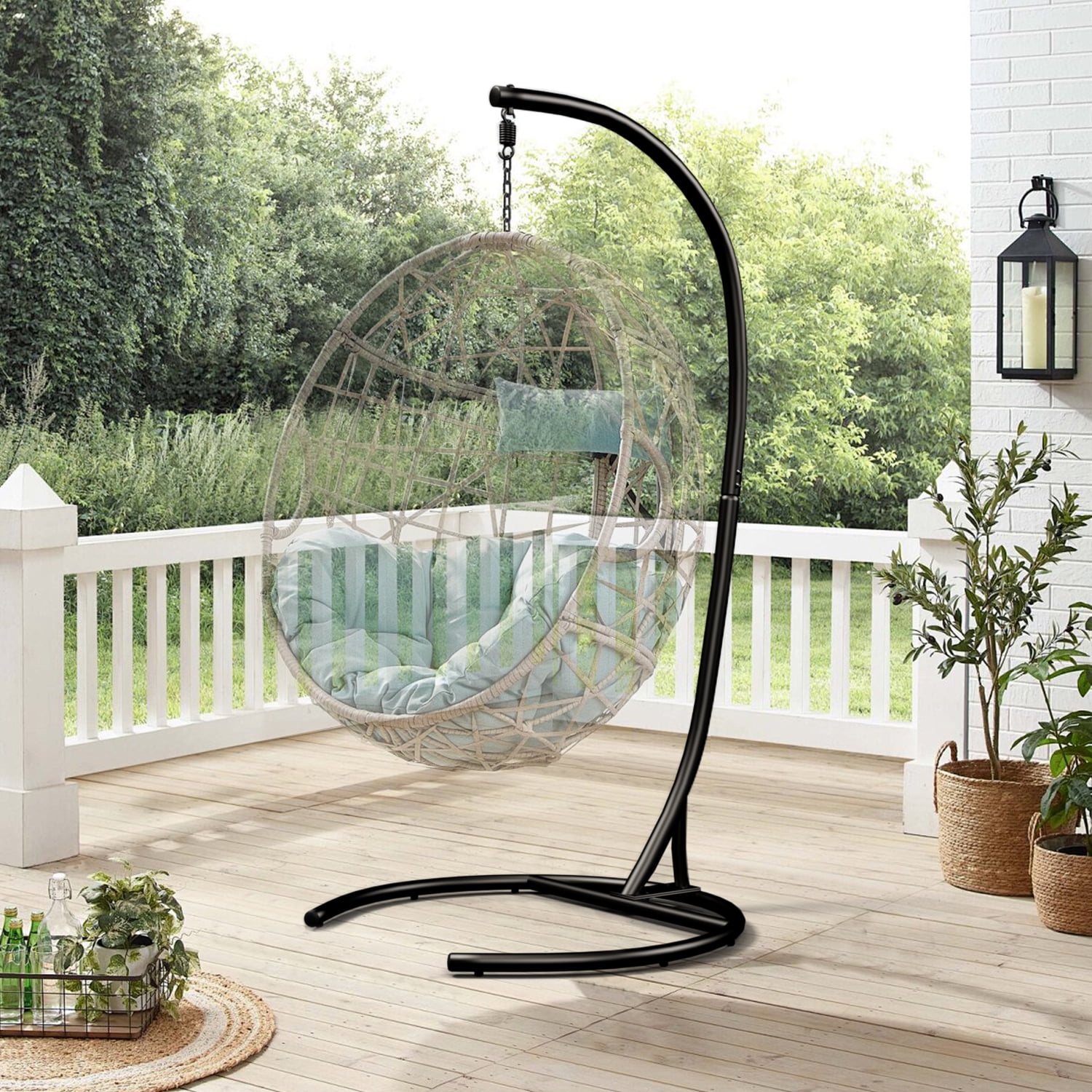 Heavy Duty Metal Hammock Chair Stand for Indoor/Outdoor Use