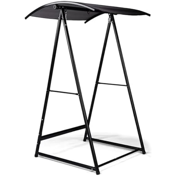 Hammock Chair Stand, Heavy Duty Steel Stand with Canopy, 660 LBS Weight Capacity, Weatherproof Hammock Stand for Patio, Garden, Indoor$$Garden & Patio