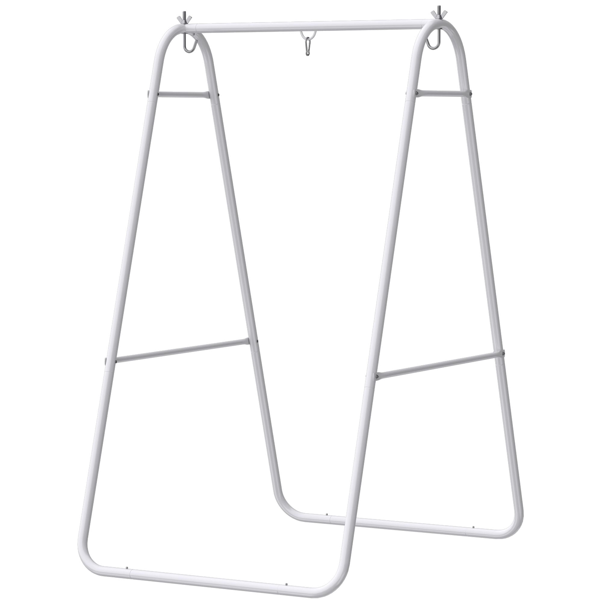 Hammock Chair Stand Only Heavy Duty Solid Steel A-Frame for Hanging Hammock, Egg Chair, Max Load 330 LBS, White