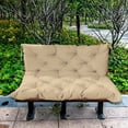 thumbnail image 1 of Hammock Chair Swing Seat Cushion Furniture Pad Bench Non Slip Replacement Seater Bench Seat Pad Mat Chair Back Cushions Pad for Patio Lawn Yellow and M, 1 of 8