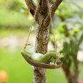 thumbnail image 1 of Hammock Frog Decoration, Funny Hanging Hammock Swing Frog Creative Garden Swing Hanging Frog, Tree Rope Hanging Crafts Animal Sculptures, Individual Decoration for Yard Garden Outdoor Indoor, 1 of 7