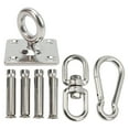 Hammock Hanging Kit Stainless Steel Swing Ceiling Mount Set Swivel ...