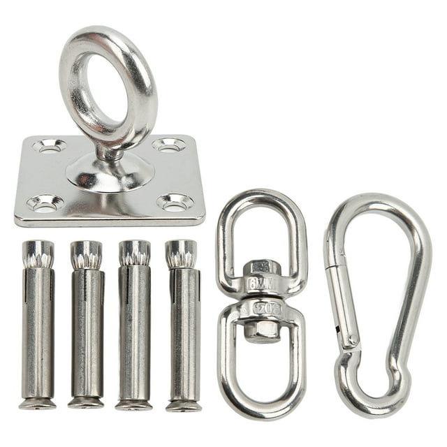 Hammock Hanging Kit Stainless Steel Swing Ceiling Mount Set Swivel