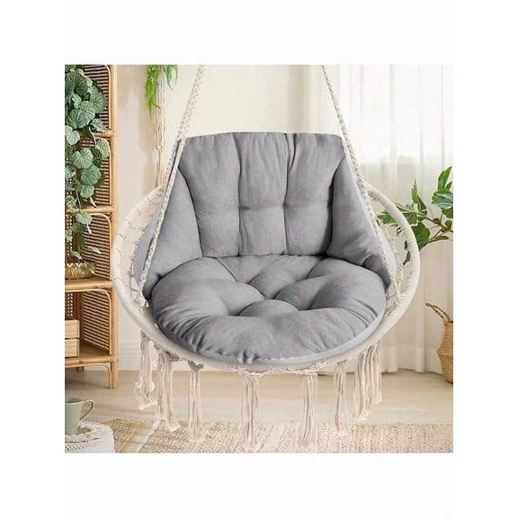 Hammock Hanging Swing Chair Cushion Replacement, Boho Soft Hanging Chair Cushion Only For Indoor & Outdoor, Washable Egg Swing Chair Cushion