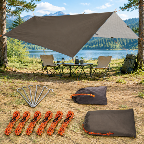 Hammock Rain Fly Waterproof Camping Tent Tarp for Backpacking