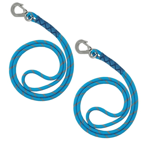 Hammock Series Sewn Loops Ropes, 90cm/35.4" Length, 0.39" Diameter Safety Ropes, 2 Pack Blue, for Climbing & Hammock Use