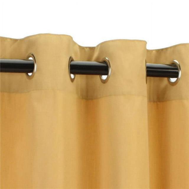 Hammock Source CUR108WHGRSN 50 x 108 in. Sunbrella Outdoor Curtain with Nickel Plated Grommets&#44; Wheat