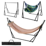Hammock Stand 2 in 1 Folding Hammock and Chair with Stand, Easy Carrying Bag,  for Indoor & Outdoor Camping, Hiking