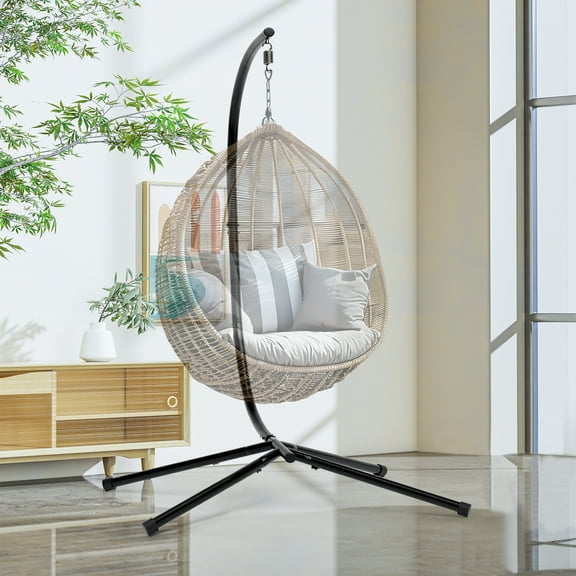 Hammock Stand Only Hammock Chair Stand Only Hanging Chair Stand Only Heavy Duty Swing Chair Stand Outdoor Indoor Egg Chair Stand Only Chair Stand Frame for Hanging Chair Porch Balcony